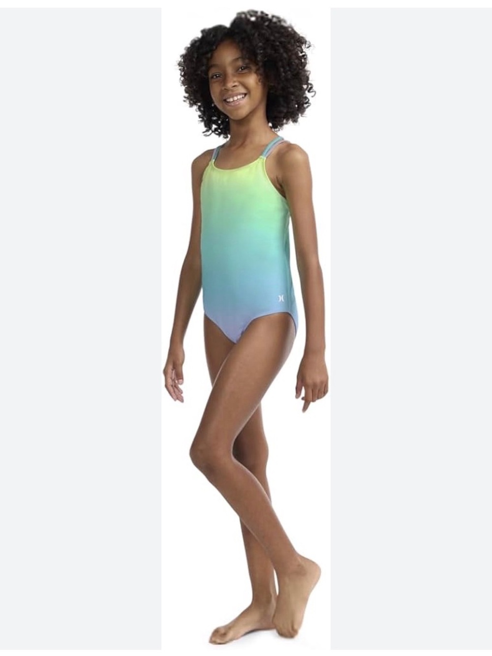 Hurley Girls Ombre Aurora colored One-Piece Swimsuit